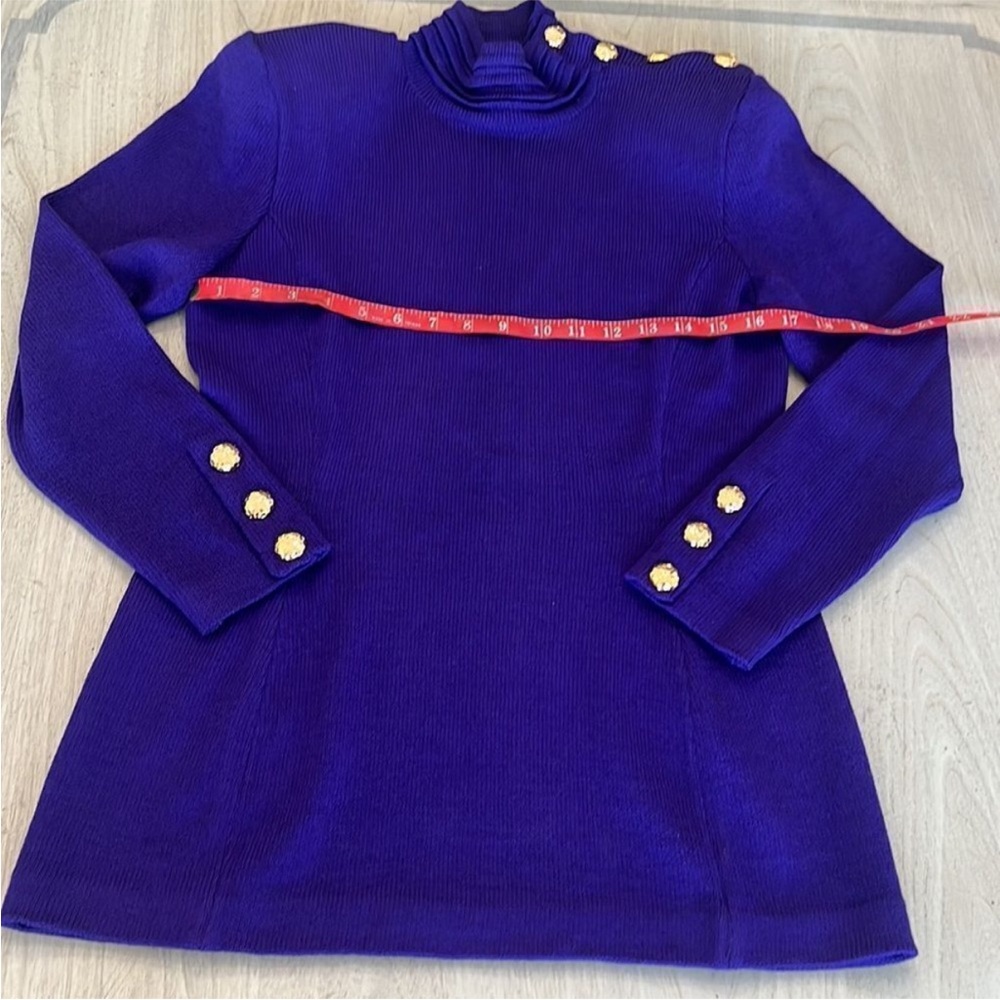 St. John by Marie Gray Elegant Purple Two-Piece Skirt Set - Picture 5 of 9